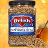 BBQ Honey Roasted Sunflower Seeds by It's Delish, 2.4 LBS Reusable Jumbo Container | Gourmet Sunflower Seeds in Honey Sugar Coating and Barbecue Seasoning, Sweet & Savory Seed Snack - Vegan, Kosher Parve view 3