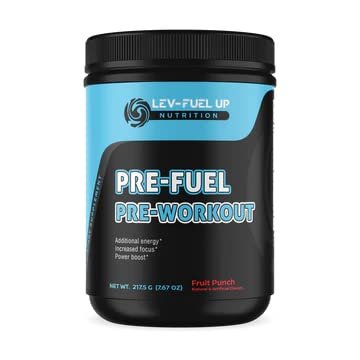 Pre-Fuel Pre-Workout Powder  Fruit Punch | Energy, Focus & Performance Boost | 200mg Caffeine | Creatine Monohydrate | L-Citrulline Malate | 217.5g 30 Servings