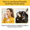 Mickelberry Gardens Honey Propolis Throat Spray - Soothing Sore Throat Relief & Propolis Immune Support for Adults & Kids - Herbal & Honey Formula (2 oz, 2 Pack) view 3