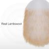 Feather Duster, Lambswool Duster for Cleaning Set of 2, Wooden Handle with Hanging Rope, Washable Reusable Small Hand Duster for Cleaning Wall Plant Desk, Blind Cleaner Duster Tool view 2