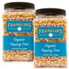 Franklins Gourmet Popcorn Organic Popcorn Kernels for Popping - 28oz Tub Pack of 2 - Made in USA, Non-GMO & All-Natural - Old Fashioned Unpopped Popcorn Kernels for Popcorn Machine view 1