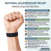 Anxiety Snap Bracelet for Focus and Stress Support Acupressure Wristband with Snap Technique Stretch Knit Elastic Band for Calming Habits and Sensory Support (Large 8, Sky Blue) view 3