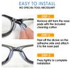 Mochi a girl Natural Eyeglass Nose Pads | Adhesive Anti-Slip Nose Pads | Soft Silicone Nose Cushion for Glasses, Eyeglasses, Sunglasses | 1 Pair (Clear) (Black, 2.5mm Height) view 2