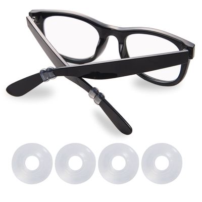 Mochi a girl Ultra-Soft Silicone Eyeglass Ear Grip Anti-Slip Ring-Pad Ear Hooks for Glasses Legs Fits any type of Glasses