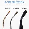 Mochi a girl Ultra-Soft Silicone Eyeglass Ear Grip Anti-Slip Ring-Pad Ear Hooks for Glasses Legs Fits any type of Glasses view 3