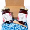 JoeB Gourmet Raspberry Red Pepper Jelly, 2 Pack - 9 Ounces Each Jar, Sweet With a Mild Spicy Pepper Flair, Pepper Jelly for Cream Cheese, Small Batch USA view 1