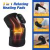 FSA Eligible Knee Massager with Heat and Vibration, Knee Heating Pad for Arthritis with Massage, Heated Knee Brace Wrap Black view 2