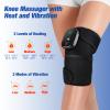 FSA Eligible Knee Massager with Heat and Vibration, Knee Heating Pad for Arthritis with Massage, Heated Knee Brace Wrap Black view 3