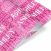 MyPupSocks Personalized Daughter Name Wrapping Paper Pink Printed Great for Congrats, Holiday and Special Occasion 5 Rolls view 3