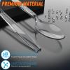 360pc 6.8" Clear Plastic Spoons Heavy Duty with Heat Resistant & BPA Free, Solid and Durable Plastic Cutlery, Premium Disposable Spoons for Party Supply view 2