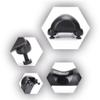 misppro Professional Cervical Traction Pillow Neck Support - Adjustable Height, Portable & Durable ABS Plastic - Black view 3