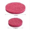 5 Pieces 2" 3/4" 5" Drill Power Brush Tile Scrubber Scouring Pads Household Cleaning Tool For Bathroom Floor Tub Polishing Pad,red 70mm view 2