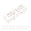 HAPPY POTATO 25 Pack Macaron Boxes for 6, 7.21.91.9 Inches, Macaron Packaging Boxes, White Macaron Boxes with Window, Macaron Container Packaging Boxes with Ribbon view 1