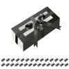 HAPPY POTATO 30 Pack Macaron Boxes for 4 or 5, 41.91.9 Inches, Macaron Packaging Boxes, Black Macaron Box with Window, Macaron Container Gift Boxes with Ribbon view 1