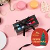 HAPPY POTATO 30 Pack Macaron Boxes for 4 or 5, 41.91.9 Inches, Macaron Packaging Boxes, Black Macaron Box with Window, Macaron Container Gift Boxes with Ribbon view 3
