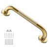 Gold Shower Grab Bar w/Anti-Slip Knurled Grip 20 Inch, Zepolu Wall Mounted Stainless Steel Bath Grab Bar,Safety Balanced Handrail, Handicap Injury Elderly Senior Assist Support Textured Handle view 1