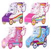 24 Pcs Roller Skating Birthday Party Favor Boxes Roller Skate Paper Boxes Table Centerpiece Sneaker Candy Treat Box Retro Skate Gift Wrap Box for Retro 60s 80s Birthday Party Decoration Supplies view 1