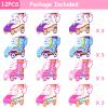 24 Pcs Roller Skating Birthday Party Favor Boxes Roller Skate Paper Boxes Table Centerpiece Sneaker Candy Treat Box Retro Skate Gift Wrap Box for Retro 60s 80s Birthday Party Decoration Supplies view 2
