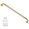 Gold Shower Grab Bar w/Anti-Slip Knurled Grip 36 Inch, Zepolu Wall Mounted Stainless Steel Bath Grab Bar,Safety Balanced Handrail, Handicap Injury Elderly Senior Assist Support Textured Handle view 1