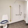 Gold Shower Grab Bar w/Anti-Slip Knurled Grip 36 Inch, Zepolu Wall Mounted Stainless Steel Bath Grab Bar,Safety Balanced Handrail, Handicap Injury Elderly Senior Assist Support Textured Handle view 3