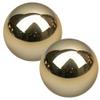 Healvian 2Pcs Brass Exercise Ball 1.5 Inch Golden Solid Copper Metal Baoding Balls for Hand Therapy Stress Relief, Chinese Kung Fu Massage Acupressure Tool view 1