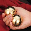 Healvian 2Pcs Brass Exercise Ball 1.5 Inch Golden Solid Copper Metal Baoding Balls for Hand Therapy Stress Relief, Chinese Kung Fu Massage Acupressure Tool view 2