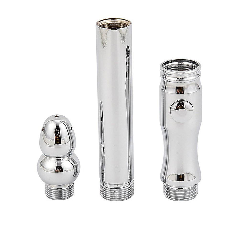 Anal Douche Enema Aluminum Shower Cleaner Douche System Handheld Shower Hose Butt Plug for Couples