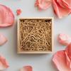 BOXHOME Shred Paper Filler (1LB) Crinkle Cut Paper for Wrapping & Filling Gift Basket Gift Boxes, Kraft-Decoration Raffia Contains Bow view 2