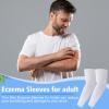 Eurzom 8 Pairs Eczema Sleeve for Adult Teens Eczema Psoriasis Unisex Arm Leg Sleeve for Women Men UV Protection Sleeves(Small) view 2