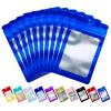 100 Pack Mylar Bags,Mini Resealable Ziplock Foil Pouch Baggies Packaging for Small Business Office Earring Lash Jewelry Storage view 1