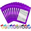 100 Pack Resealable Mylar Bags Small Ziplock Foil Packaging Bags for Small Business Cards Lash Jewelry Sample Storage view 1