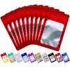 100 Pack Mylar Bags,Mini Resealable Ziplock Foil Pouch Baggies Packaging for Small Business Office Earring Lash Jewelry Storage view 1
