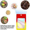 100 Pack Holographic Mylar Bags Resealable Ziplock Packaging Bags for Small Business Sample Lip Gloss Lash Jewelry Storage view 3