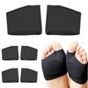 3 Pairs of Metatarsal Pads for Women and Men , Ball of Foot Cushions for Pain Relief of Bunions&Morton's Neuroma,Metatarsal Sleeve/Socks with Built-in Soft Gel Pad (Large,Black) view 1