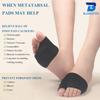 3 Pairs of Metatarsal Pads for Women and Men , Ball of Foot Cushions for Pain Relief of Bunions&Morton's Neuroma,Metatarsal Sleeve/Socks with Built-in Soft Gel Pad (Large,Black) view 4
