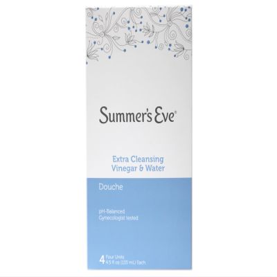 Summer's Eve Extra Cleansing Vinegar & Water Douche 4 Units, 4.5 Fl Oz each
