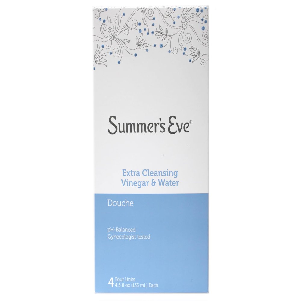 Summer's Eve Extra Cleansing Vinegar & Water Douche 4 Units, 4.5 Fl Oz each