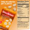 Drizzilicious Mini Flavored Rice Cakes Cinnamon Swirl - Rice Crisps, Healthy Snack for Adults and Kids, Vegan, Gluten Free Snack, Allergen Free, Only 90 Calories Per 21 Pieces - 4 oz (Pack of 1) view 2