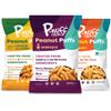 P-nuff Crunch Peanut Puffs Savory Variety Pack  Shark Tank, Healthy Snacks, Keto, Gluten Free, 20g Vegan Protein per Bag, Gut Health, Post Workout, Fit Snacks, For Adults and Kids  4oz Bag, 3-Pack view 1
