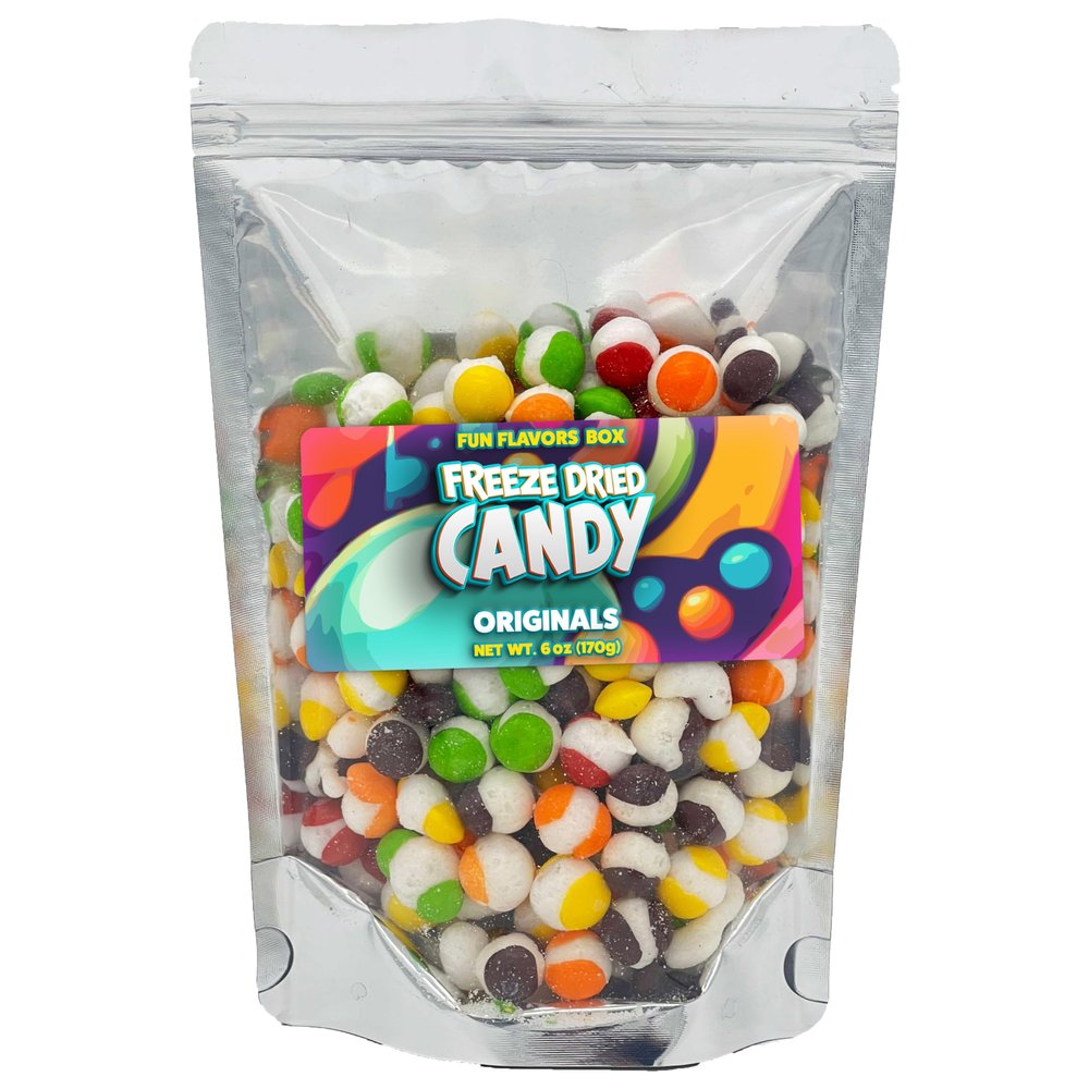 Fun Flavors Box  Freeze Dried Candy, Unique Candy Gift, Freeze Dried Crunchy Snacks  Exotic Candy  6 oz