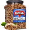 BBQ Honey Roasted Pistachio (Shelled, No Shell) by It's Delish, 2.6 LBS Reusable Jumbo Container | Gourmet Pistachio (Shelled, No Shell) in Honey Sugar Coating and Barbecue Seasoning, Sweet & Savory Seed Snack - Vegan, Kosher Parve view 1