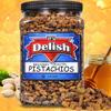BBQ Honey Roasted Pistachio (Shelled, No Shell) by It's Delish, 2.6 LBS Reusable Jumbo Container | Gourmet Pistachio (Shelled, No Shell) in Honey Sugar Coating and Barbecue Seasoning, Sweet & Savory Seed Snack - Vegan, Kosher Parve view 3