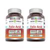Amazing Formulas Folic Acid 1000 mcg (1 mg) Tablets Supplement | Vitamin B9 | Non-GMO | Gluten Free | Made in USA (240 Count | 2 Pack)