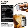 COBA Premium Coffee Concentrate: Bold & Extra Strong Kick - 20x Cups | Instant Cold Brew/ Hot Coffee in Seconds | Specialty, Fair Trade, Organic, Medium Roast, Dairy Free | 2 TEASPOONS/Cup | Rich Flavor (8 Fl Oz (Pack of 1), Vanilla) view 2