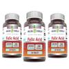 Amazing Formulas Folic Acid 1000 mcg (1 mg) Tablets Supplement | Vitamin B9 | Non-GMO | Gluten Free | Made in USA (240 Count | 3 Pack) view 1