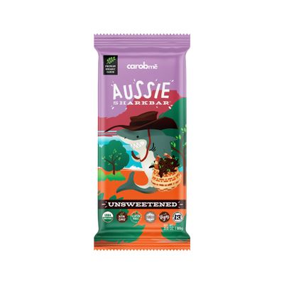 CAROBME ORGANIC UNSWEETENED CAROB BAR | Vegan Soy Free Gluten-Free | Caffeine Free Substitute for Chocolate, Candy and chocolate bars