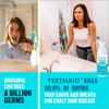 TEETHAID | Teeth Whitening Toothpaste & Mouthwash | Whitener Travel & Kids Toothpaste | Fluoride Free for Adults | Tooth Repair Kit Similar to His Smile & My Smile view 3