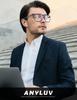 ANYLUV Blue Light Glasses Men/Women, Working Blue Light Blocking Glasses, Relieve Eyestrain-Carbon fiber Silver/Rivets view 2
