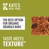 Kates Real Food Mini Organic Granola Bars - Peanut Butter Dark Chocolate (1.1 oz, Pack of 24) - Organic Energy Bars Made with Gluten Free Oats - Non GMO, Soy Free, Whole Grains, and All Natural - Healthy Snacks view 4