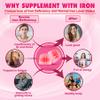 Iron Bisglycinate 26mg Filled Gummies - Gentle Beet Root Iron Gummy plus Vitamin C, Supplement Iron with B12 & Folate for Women & Men, Iron Deficiency, Immune & Energy Support, Sugar-Free, Vegan,60Cts view 3